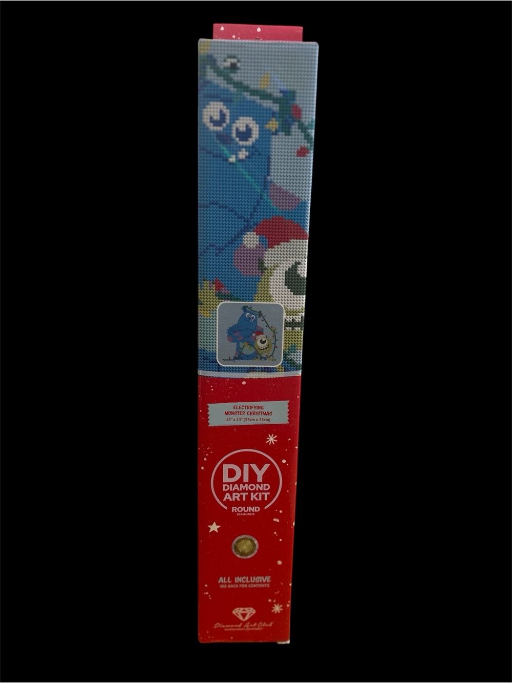 DIY Diamond Art Kit - Blue Monster Christmas Design